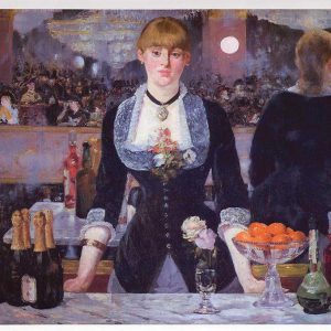 Folies Bergere Canvas Art Handpainted Painting on Canvas (Without Frame)