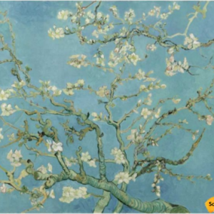 Almond Blossom Canvas Art Handpainted Painting on Canvas Wall Art Painting (Without Frame)