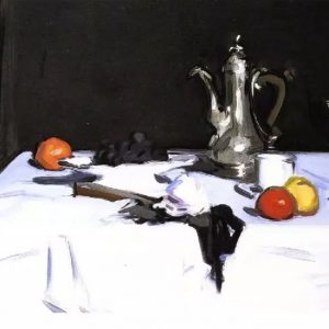 Coffee Pot Handpainted Art Painting on Canvas Wall Art Painting (Without Frame)