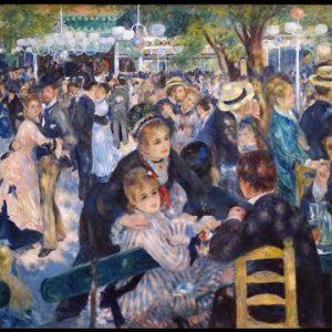 Moulin de la Galette Handpainted Painting on Canvas Wall Art Painting (Without Frame)
