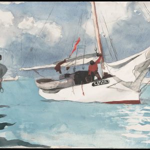 Key West Fishing Boats Handpainted Painting on Canvas Wall Art Painting (Without Frame)