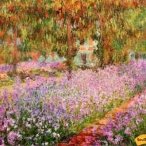 Irises Canvas Wall Art Handpainted Painting on Canvas Wall Art Painting (Without Frame)