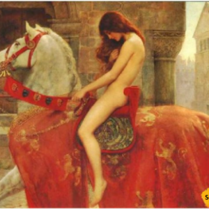 Lady Godiva Canvas Art Handpainted Painting on Canvas Wall Art Painting (Without Frame)