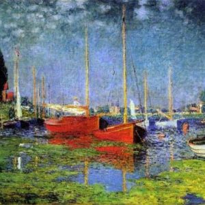 Handpainted Pleasure Boats Art Painting on Canvas Wall Art Painting (Without Frame)