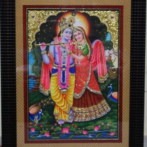 Radha Krishan Tanjore Painting With Frame