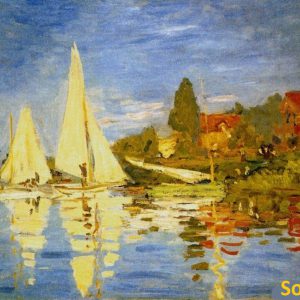 Handpainted Regatta Canvas Art Painting on Canvas Wall Art Painting (Without Frame)