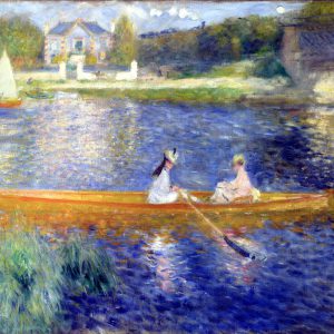 Seine at Asnieres painting Handpainted Painting on Canvas Wall Art Painting (Without Frame)