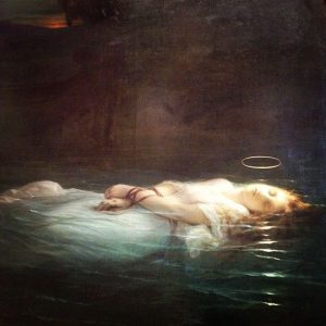 Handpainted Young Martyr Canvas Art Painting (Without Frame)