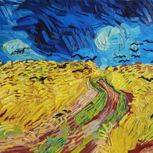 Van Gogh Wheatfield Masterpiece Handpainted Painting on Canvas (Without Frame)