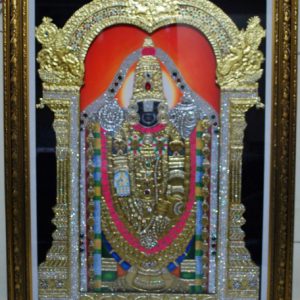 Tirupati Balaji Tanjore Painting With Frame