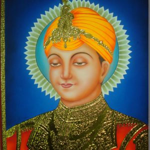 Guru Harkrishan Tanjore Painting With Frame