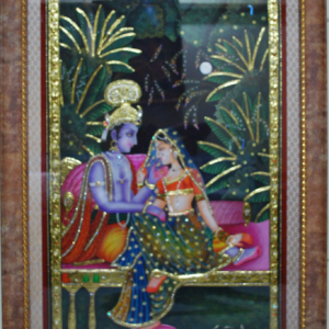 Radha Krishan Tanjore Painting With Frame