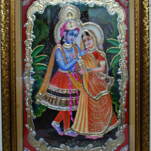 Radha Krishan Tanjore Painting With Frame
