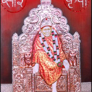 Sai Baba Tanjore Wall Art Painting With Frame