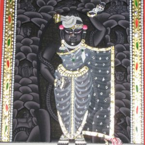 Shreenathji Tanjore Painting Masterpiece With Frame