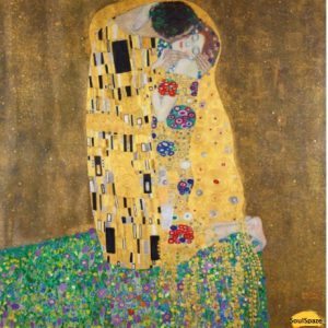 The Kiss Canvas Art Handpainted Painting on Canvas Unframed