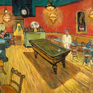 Handpainted Night Cafe Canvas Painting Wall Art (Without Frame)