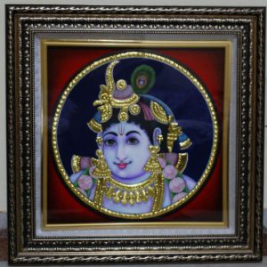Ladoo Gopal Tanjore Painting With Frame