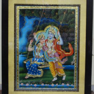 Radha Krishna Tanjore Painting With Frame