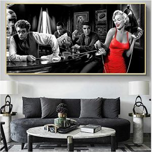 James Dean Marilyn Monroe Elvis Presley Canvas Paintings Posters and Prints Wall Art Pictures Without Frame