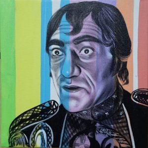 Amrish Puri Canvas Portrait On Canvas Without Frame