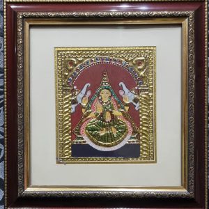 Lakshmi Tanjore Wall Art Painting with Frame