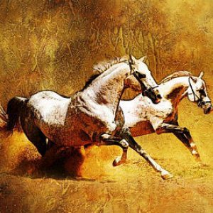 Hand-Painted Limited Edition Horse Art Handpainted Painting