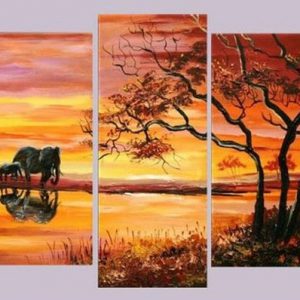 Limited Edition At Sunrise Hand painted Art Painting