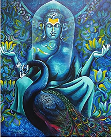 Buddha With Peacock 1
