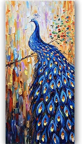 Dark Blue Peacock Bird 1