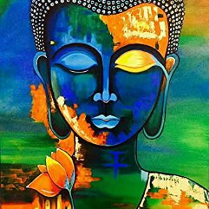 Buddha Meditation Canvas Art Handpainted Painting Unframed