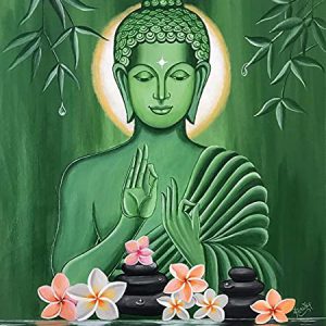 Buddha Meditation Canvas Art Handpainted Painting Unframed