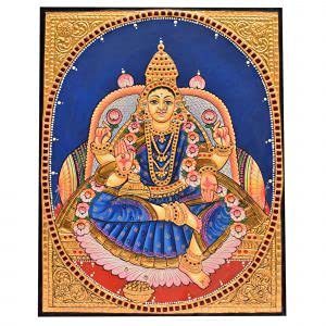 Dhana Lakshmi jee Tanjore Painting With Frame