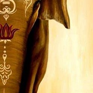 Gajraj Oil Painting Handpainted on Canvas (Without Frame)