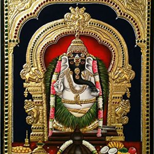 Ganesha Traditional Tanjore Painting With Frame