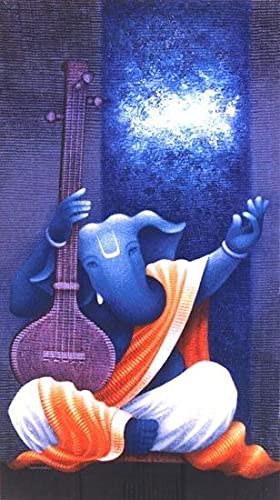 Ganesha With Music Instruments B