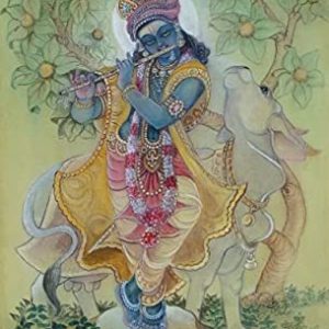 Krishna Jee Canvas Art Painting Handpainted (Without Frame)