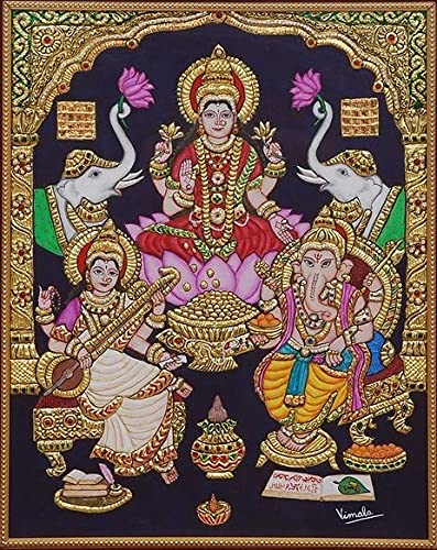 Lakshmi Saraswati and Ganesha A