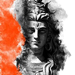 Hand-Painted Lord Shiva Painting on Canvas (Without Frame)