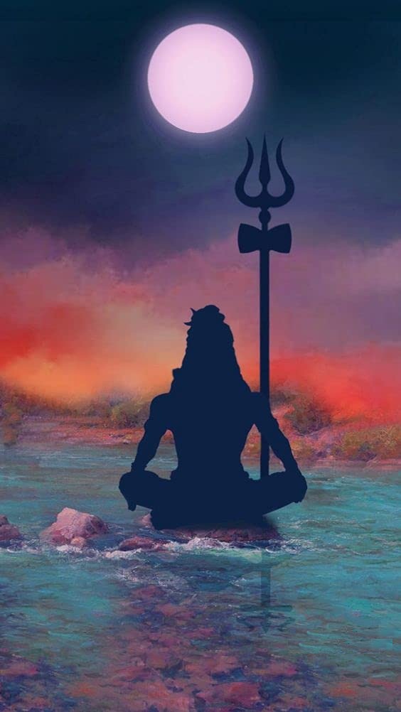 Lord Shiva Oil Painting C