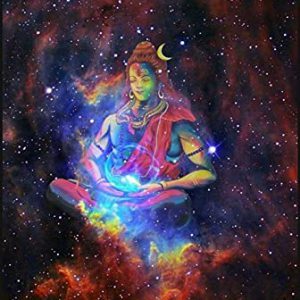 Handpainted Lord Shiva Painting on Canvas Unframed