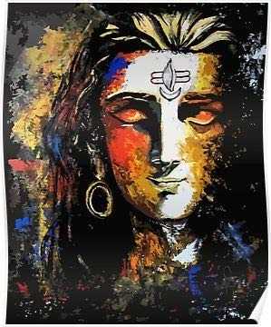 Lord Shiva Oil Painting g