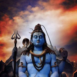 Lord Shiva Oil Painting Handpainted on Canvas I Unframed