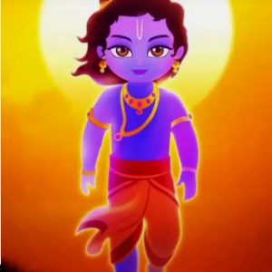 Bal Krishna Canvas Art Hand painted Painting On Canvas Without Frame