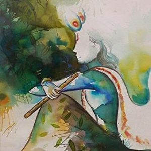 Krishna Canvas Art Love Hand Painted Painting On Canvas No Frame