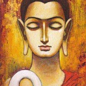 Hand-Painted Buddha Canvas Art Painting On Canvas No Frame