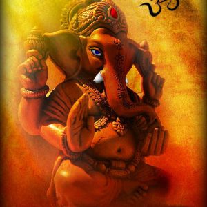 Ganesha Canvas Art Decor Hand Painted Painting On Canvas No Frame