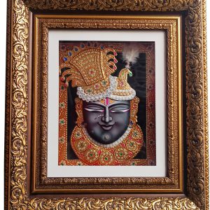 Traditional Tanjore Krishna Painting With Frame