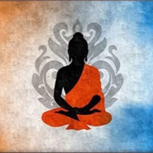 Zen Buddha Meditation Hand-Painted Painting On Canvas No Frame