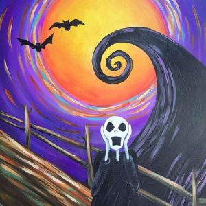 Halloween canvas painting art Hand Painted On Canvas Without Frame